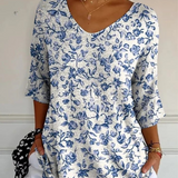 Bianca | Top met Bloemenpatroon