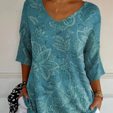 Cassandra | Top met Bloemenprint