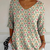 Ingrid | Top met Bloemenpatroon