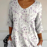 Danielle | Top met Bloemenpatroon