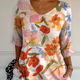 Petra | Top met Bloemenprint