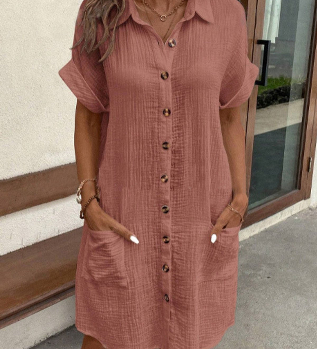 Andrea™ | Oversized Polo Jurk