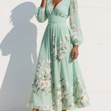 Odelia | Jurk met Bloemenprint