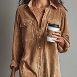 Estela | Midi-jurk van corduroy