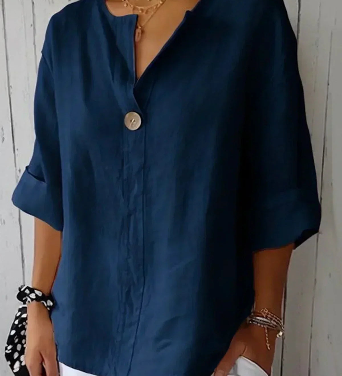 Luna | Casual V-Hals Blouse