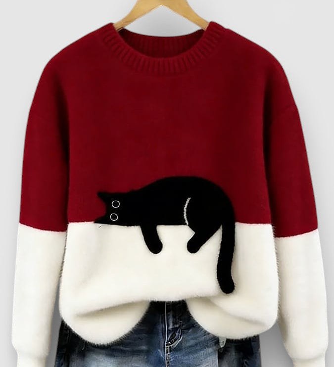 Luna™ | Hoodie met kattenprint