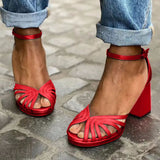 Nova | Tweekleurige Sandalen met Hak