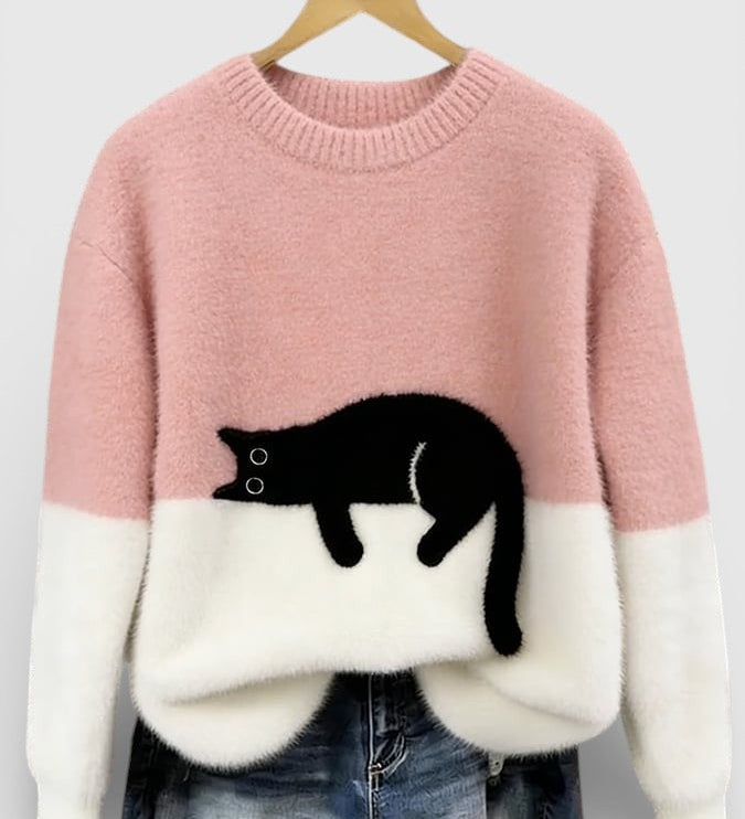 Luna™ | Hoodie met kattenprint