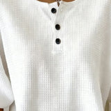 Evi - Top met wafelpatroon