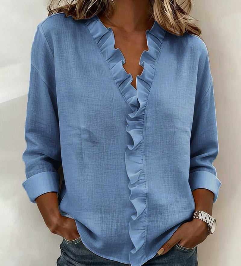 Lotte - Blouse met V-hals