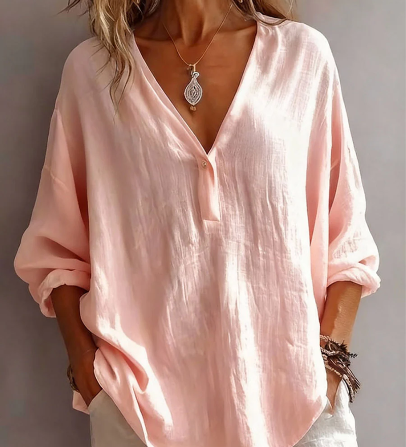 Elina – Blouse met V-hals