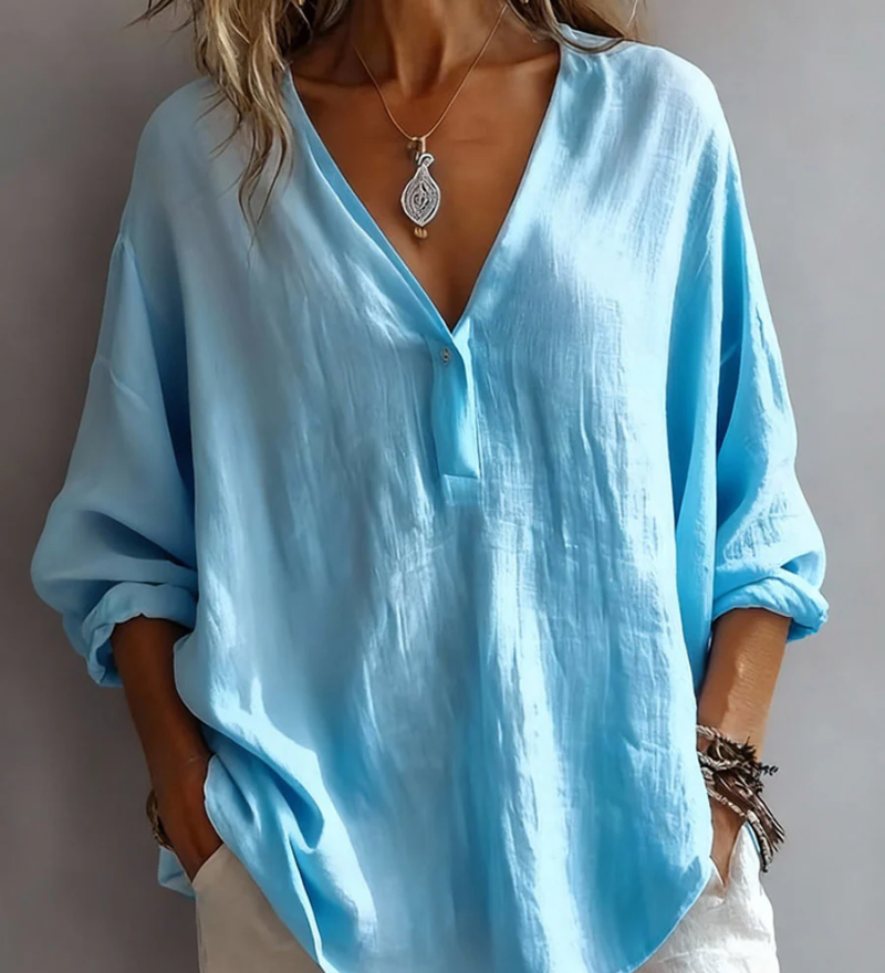 Elina – Blouse met V-hals