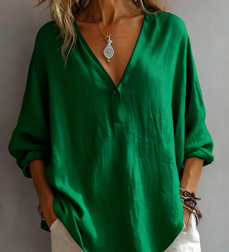 Elina – Blouse met V-hals