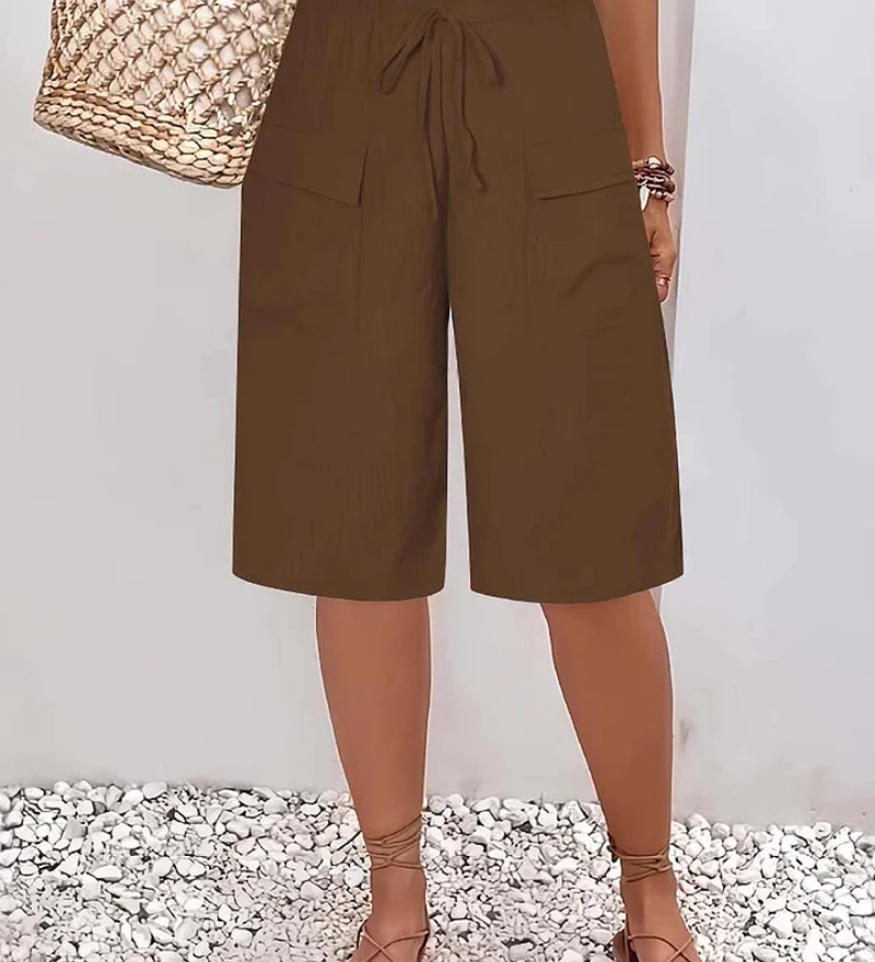 Saar | Korte broek met elastische tailleband