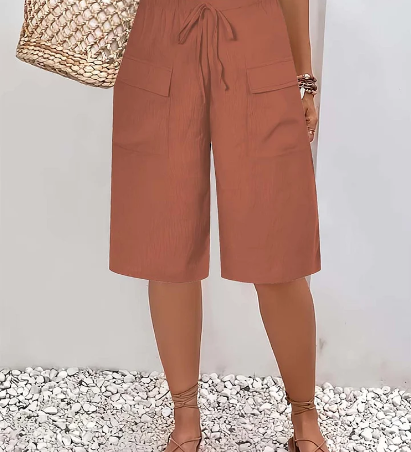 Saar | Korte broek met elastische tailleband