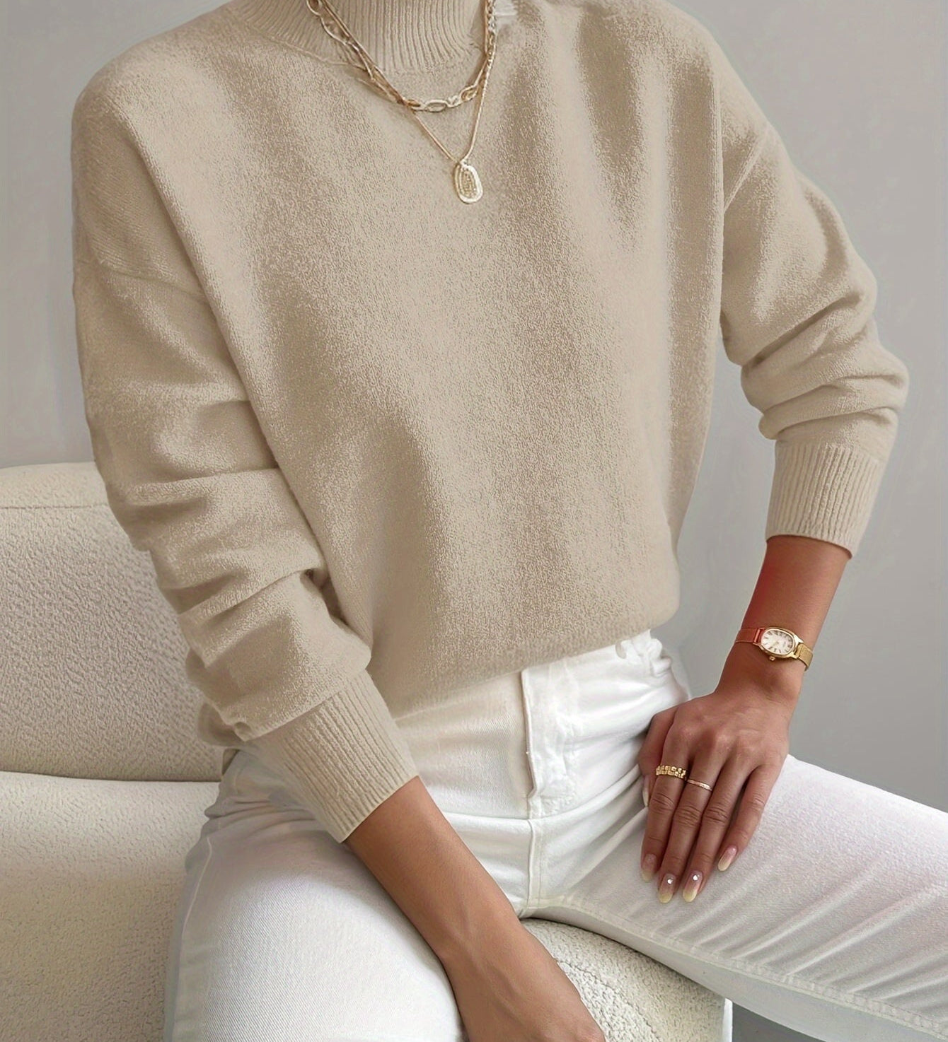 Yvonne | Luxe Coltrui in Zachte Knit