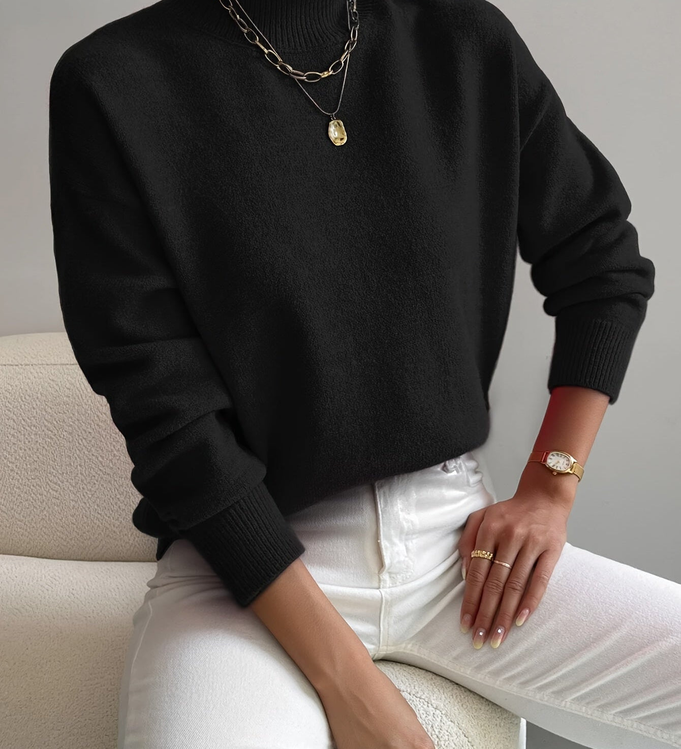 Yvonne | Luxe Coltrui in Zachte Knit