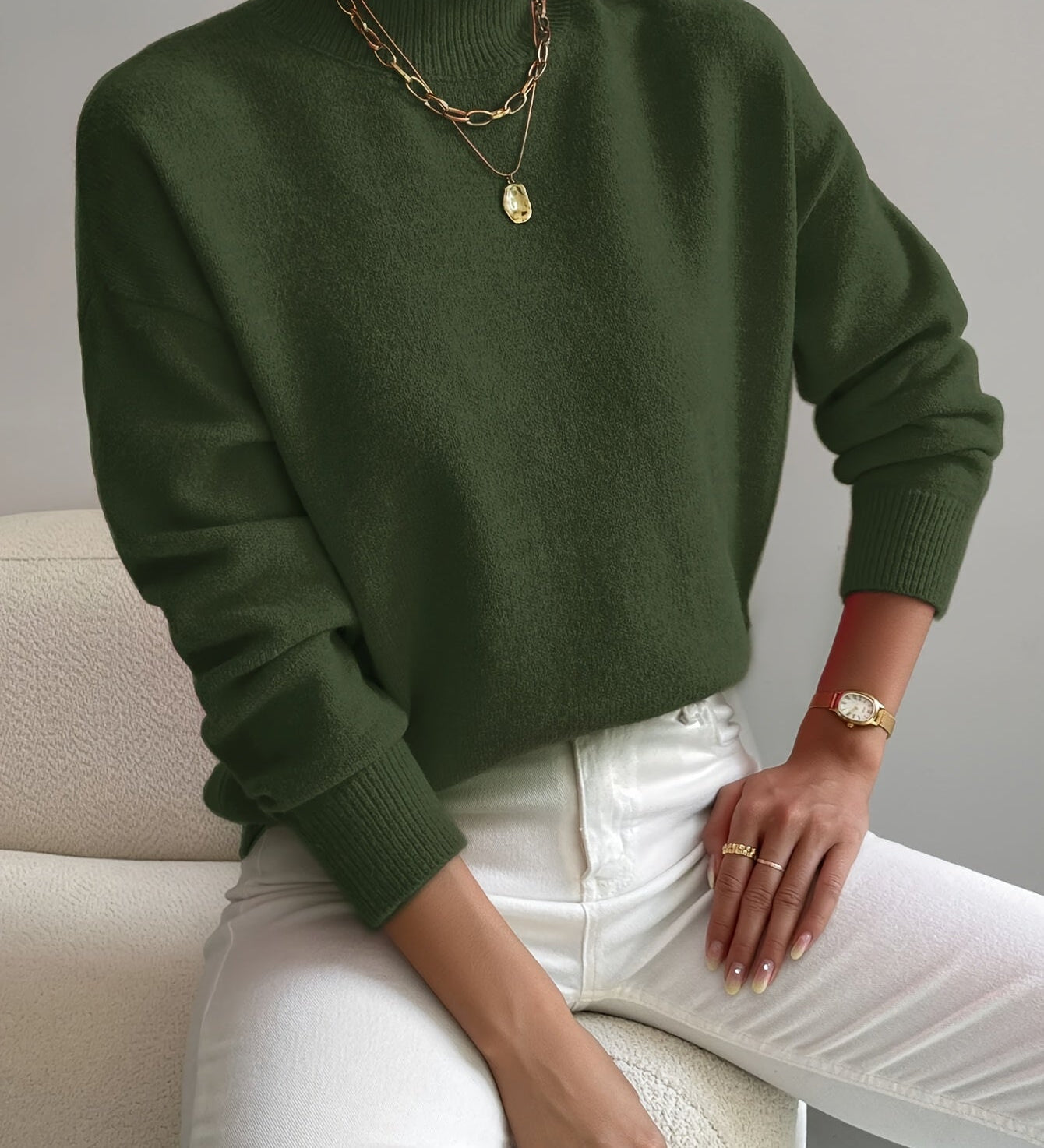 Yvonne | Luxe Coltrui in Zachte Knit