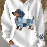 Morena - Dames Sweatshirt Patchwork Kunst Jamnik-motief