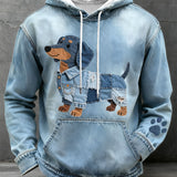 Bruno - Heren Hoodie Patchwork Kunst Motief Jamnik